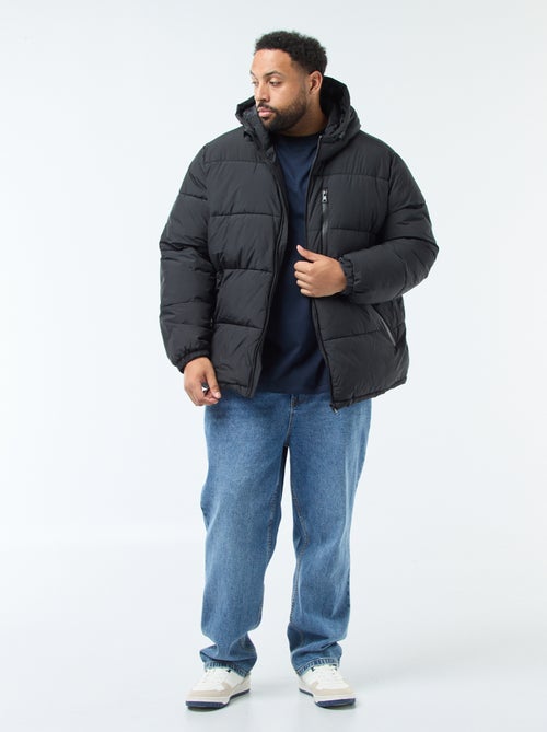 Casaco Acolchoado Quente com Capuz - Kiabi