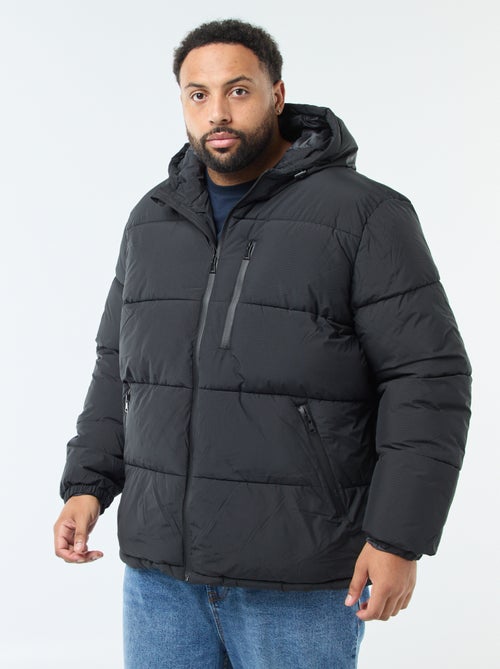 Casaco Acolchoado Quente com Capuz - Kiabi