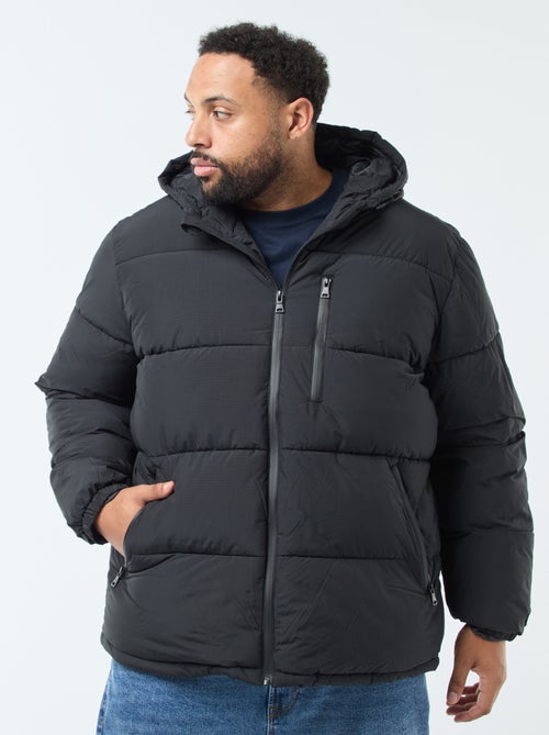 Casaco Acolchoado Quente com Capuz - Kiabi