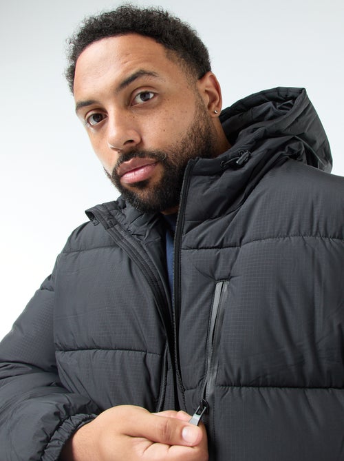 Casaco Acolchoado Quente com Capuz - Kiabi