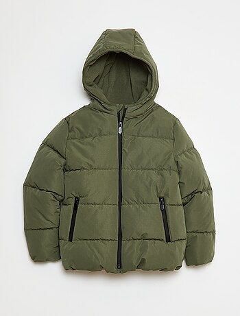 Casaco acolchoado quente com capuz