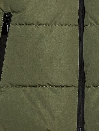 Casaco acolchoado quente com capuz