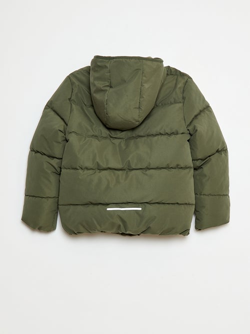 Casaco acolchoado quente com capuz - Kiabi