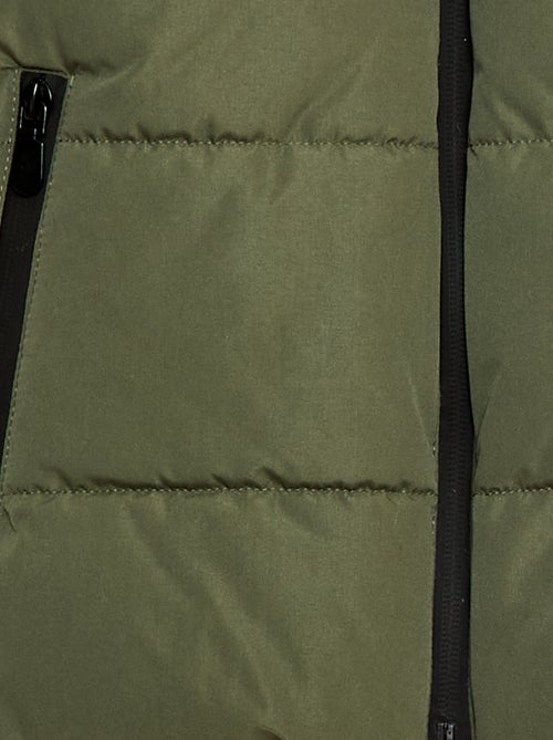 Casaco acolchoado quente com capuz - Kiabi