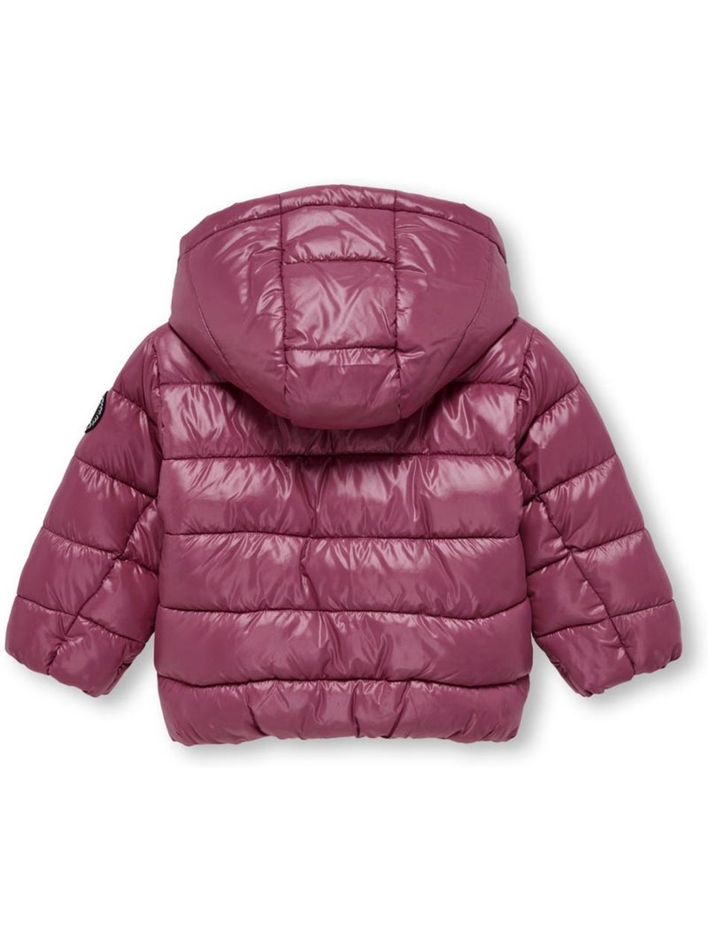Casaco Acolchoado Roxo para Menina KIDS ONLY Roxo ameixa - Kiabi