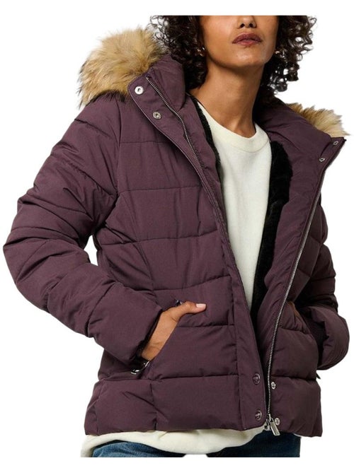 Casaco acolchoado roxo para mulher kaporal mabbyh - Kiabi