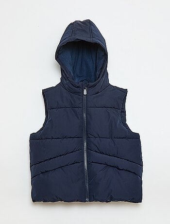 Casaco Acolchoado Sem Mangas com Capuz