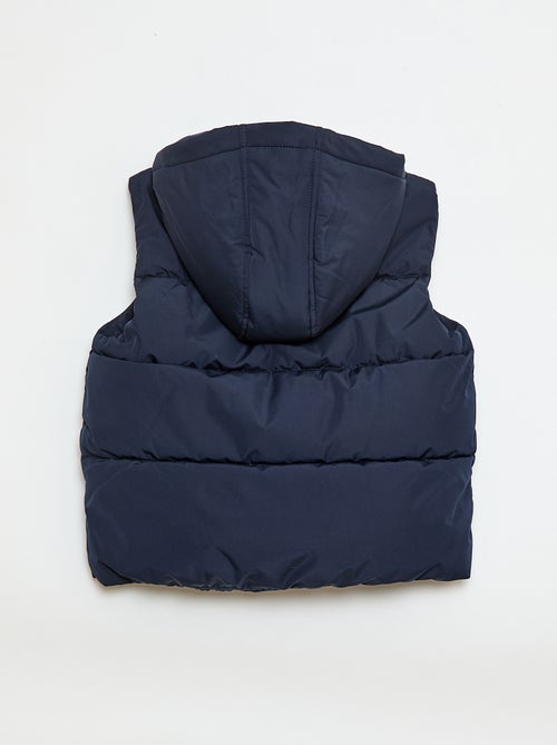 Casaco Acolchoado Sem Mangas com Capuz - Kiabi