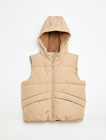 Casaco Acolchoado Sem Mangas com Capuz