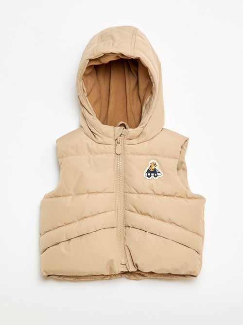 Casaco Acolchoado sem Mangas e com Capuz - Kiabi