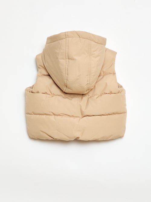 Casaco Acolchoado sem Mangas e com Capuz - Kiabi