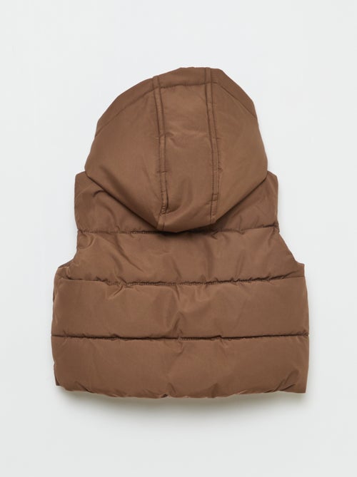 Casaco Acolchoado sem Mangas e com Capuz - Kiabi