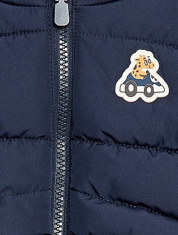 Casaco Acolchoado sem Mangas e com Capuz