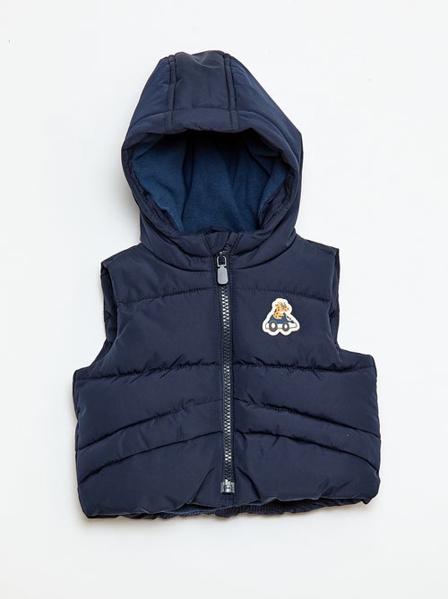 Casaco Acolchoado sem Mangas e com Capuz - Kiabi