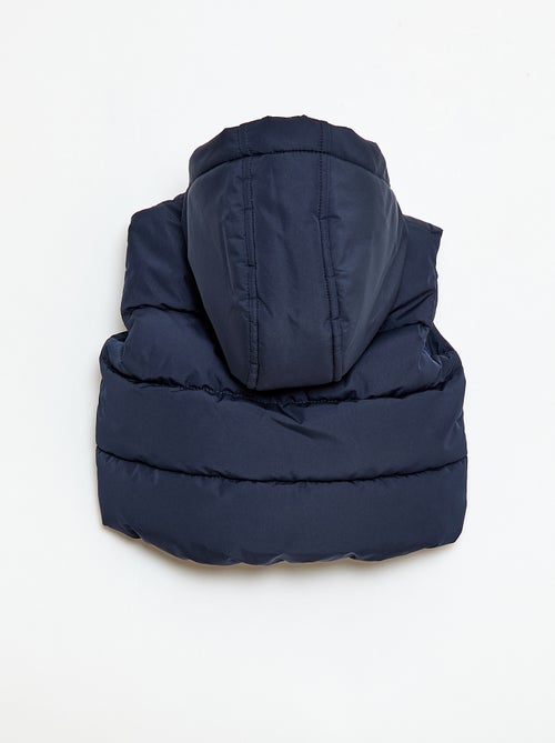 Casaco Acolchoado sem Mangas e com Capuz - Kiabi