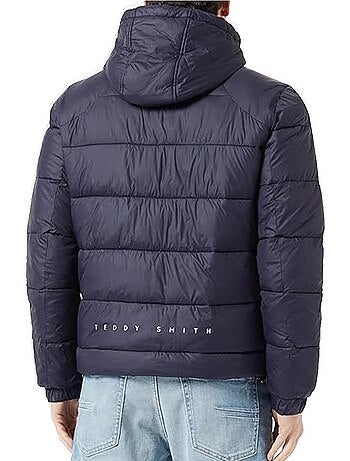 Casaco acolchoado teddy smith lesli para homem azul-marinho