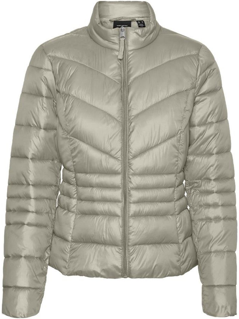 Casaco acolchoado verde claro vero moda sorayasiv para mulher Greige - Kiabi