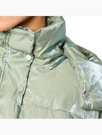 Casaco Acolchoado Verde Irisado Feminino Kaporal SAKI