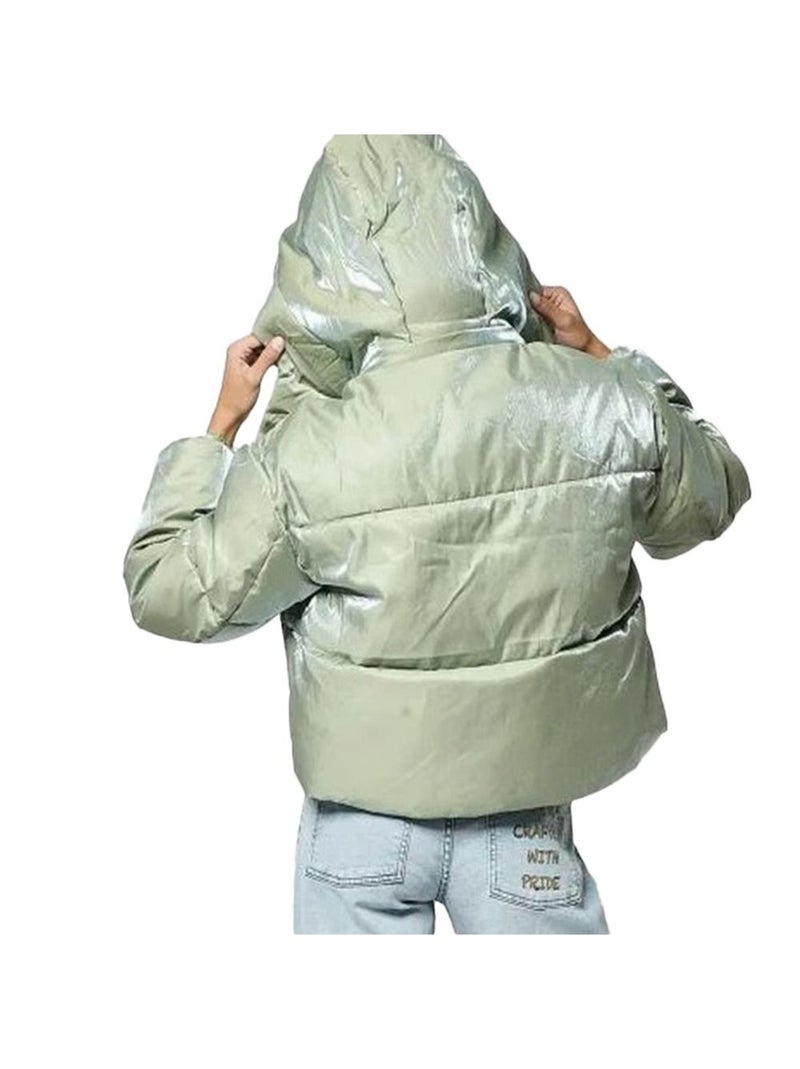 Casaco Acolchoado Verde Irisado Feminino Kaporal SAKI Verde - Kiabi
