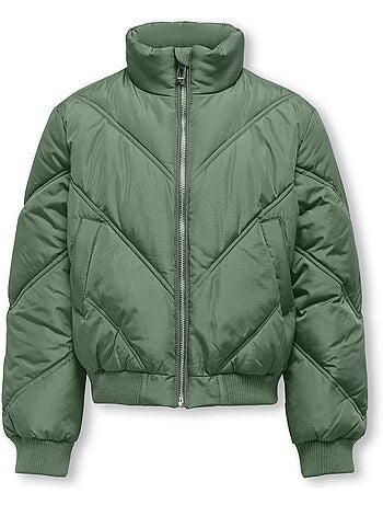 Casaco Acolchoado Verde para Menina Kids ONLY Kogtamara