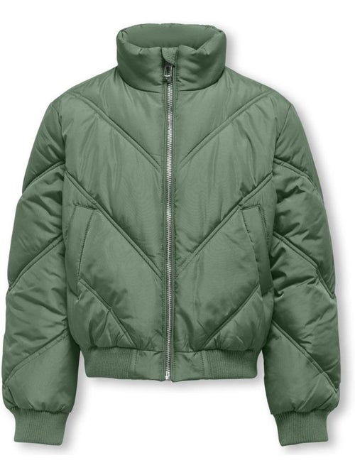 Casaco Acolchoado Verde para Menina Kids ONLY Kogtamara - Kiabi Casaco Acolchoado Verde para Menina Kids ONLY Kogtamara - Kiabi