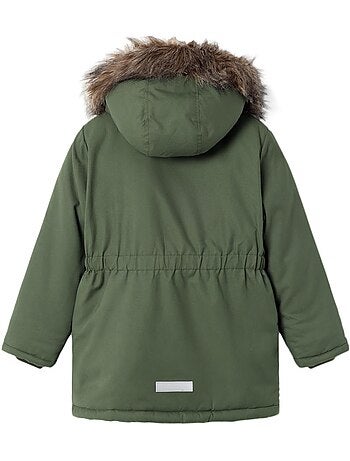 Casaco acolchoado verde para menina name it master
