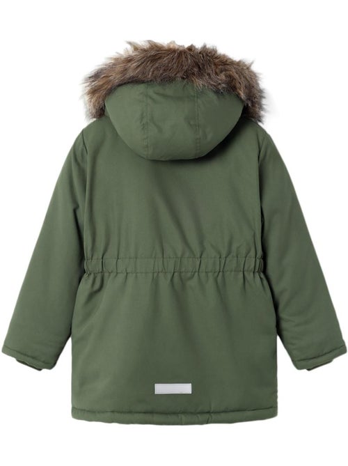 Casaco Acolchoado Verde para Menina Name it Master - Kiabi