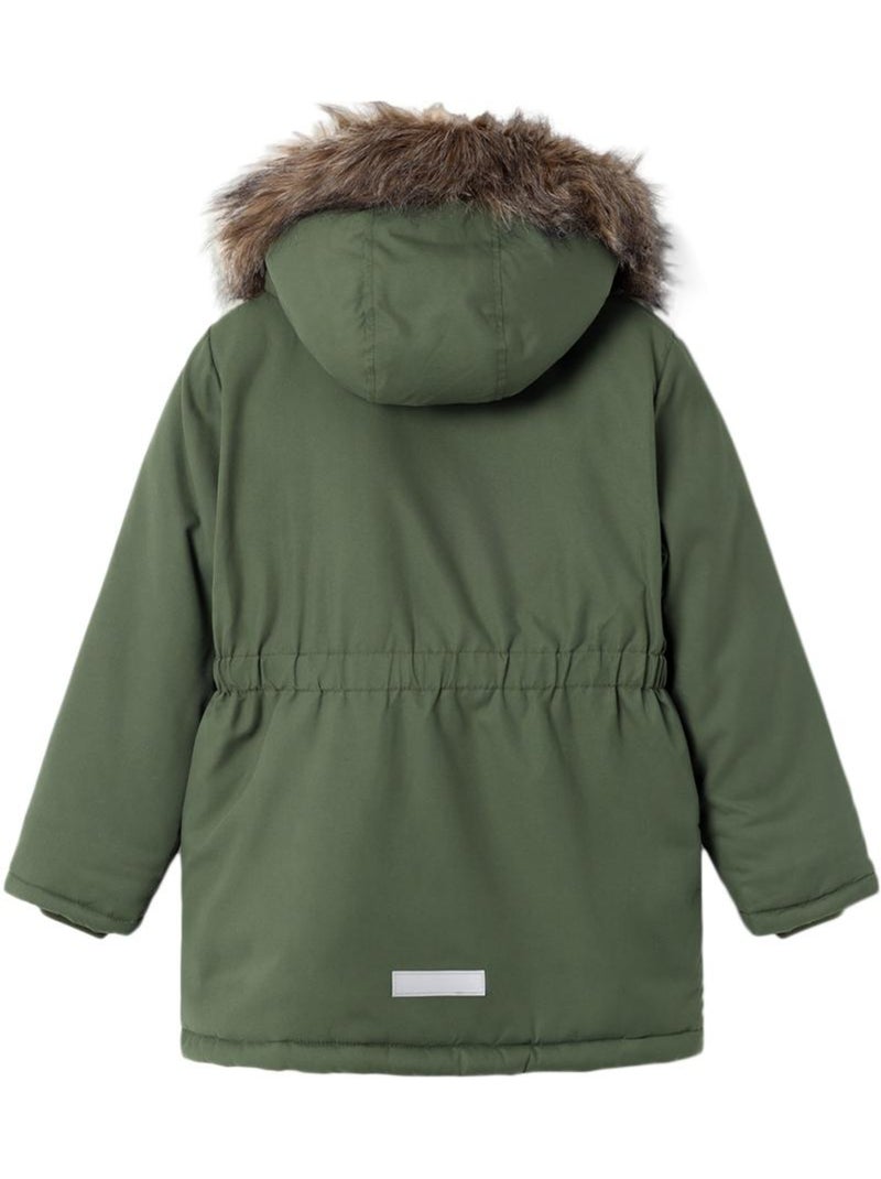 Casaco Acolchoado Verde para Menina Name it Master Verde - Kiabi