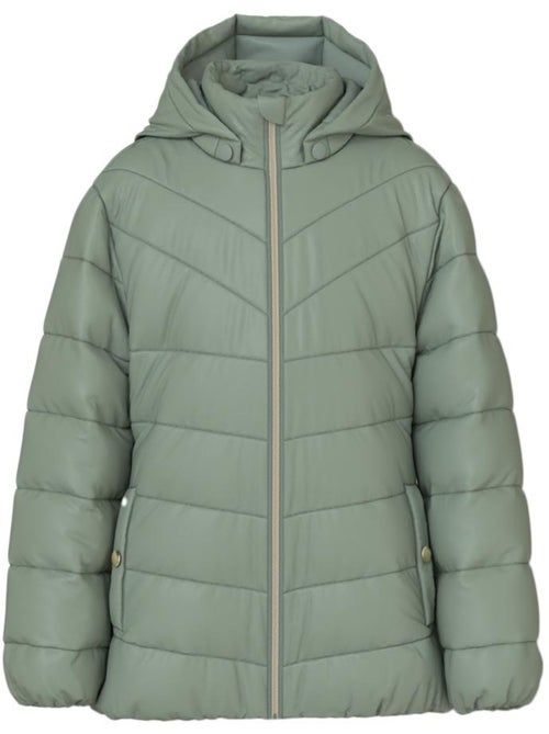 Casaco Acolchoado Verde para Menina Name It Monay - Kiabi Casaco Acolchoado Verde para Menina Name It Monay - Kiabi