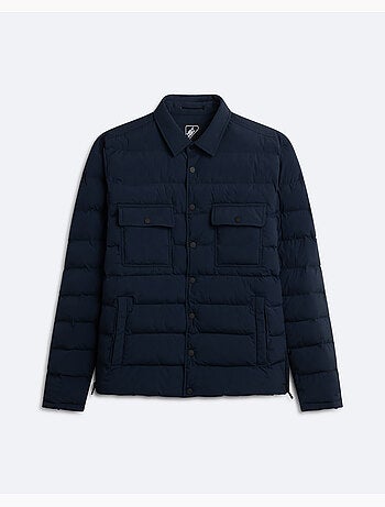 Casaco acolchoado windblock azul