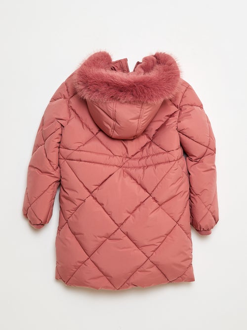 Casaco almofadado comprido quente e impermeável - Kiabi