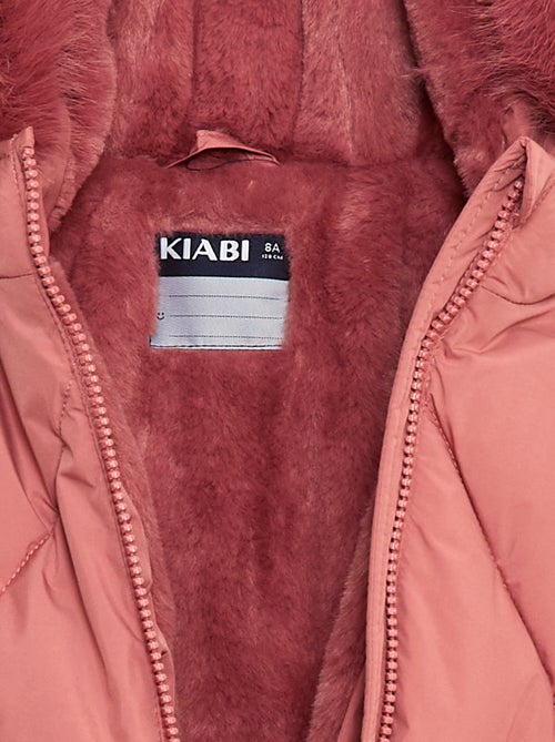 Casaco almofadado comprido quente e impermeável - Kiabi