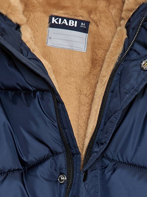 Casaco almofadado impermeável com capuz - Kiabi