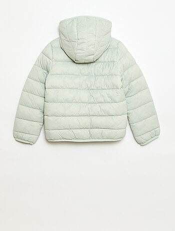 Casaco almofadado leve com capuz