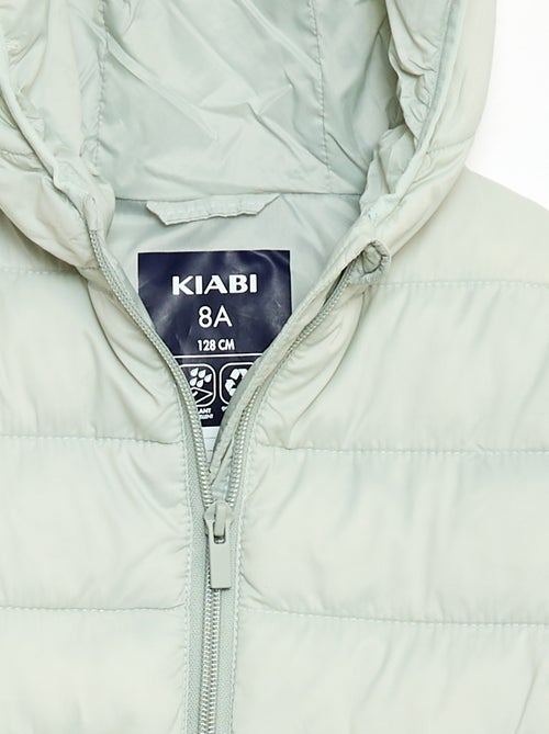 Casaco almofadado leve com capuz - Kiabi