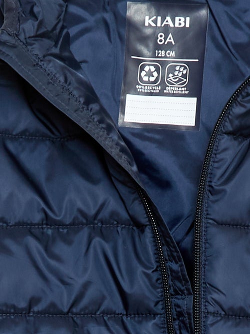 Casaco almofadado leve com capuz - Kiabi