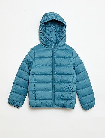 Casaco almofadado leve com capuz