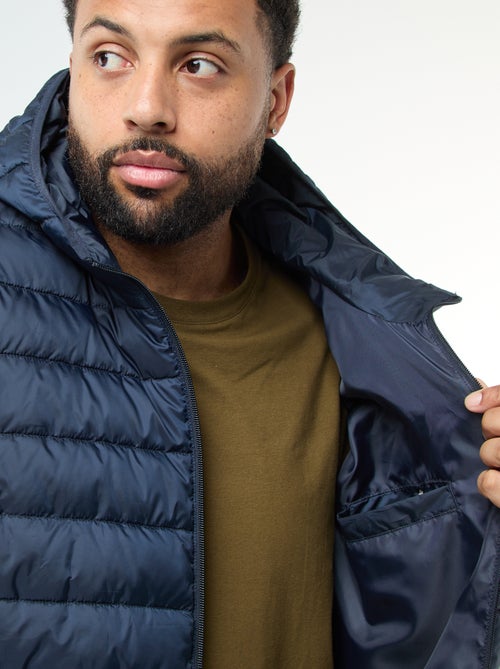 Casaco almofadado leve com capuz - Kiabi