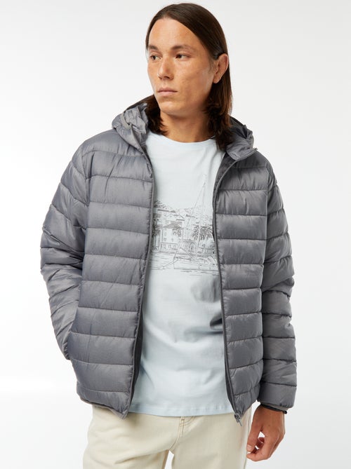 Casaco almofadado leve com capuz - Kiabi