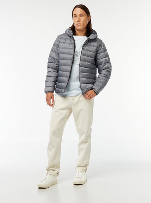 Casaco almofadado leve com capuz - Kiabi