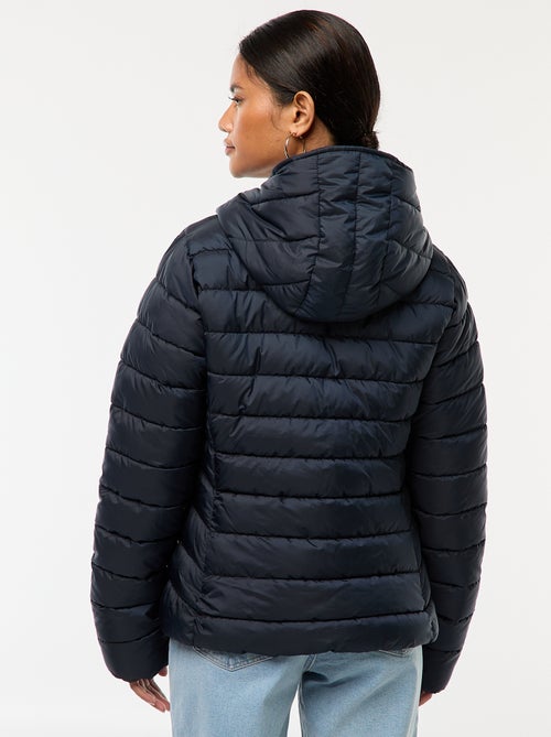 Casaco almofadado leve com capuz liso - Kiabi