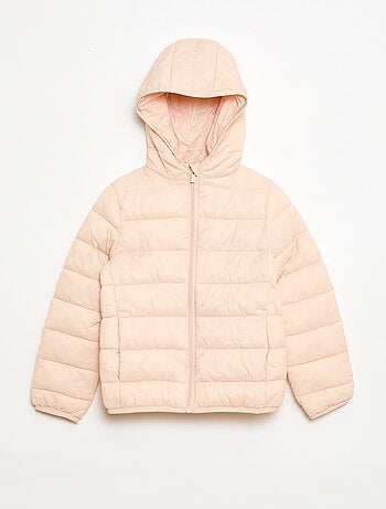 Casaco almofadado leve com capuz