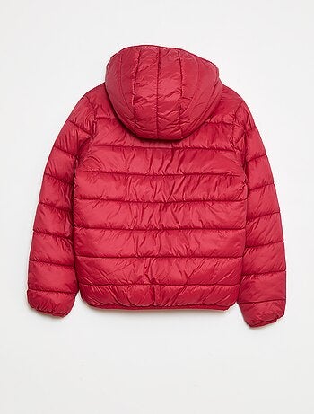 Casaco almofadado leve com capuz