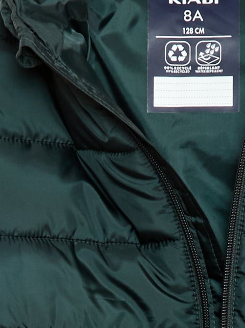 Casaco almofadado leve com capuz - Kiabi