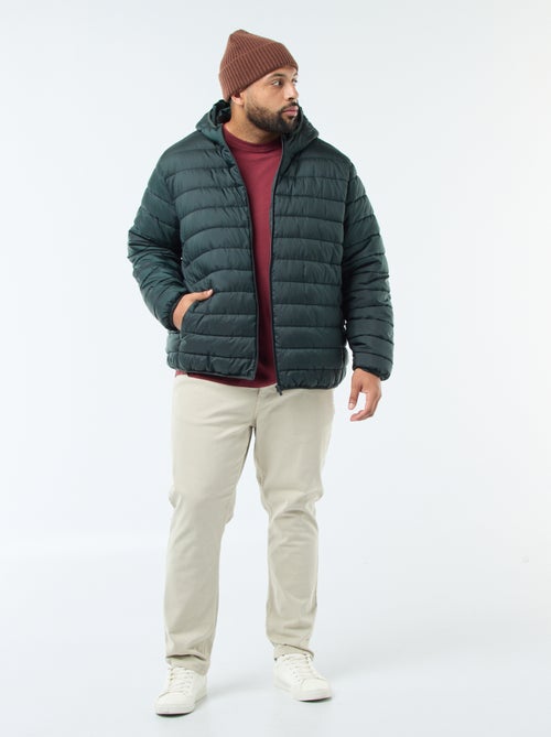 Casaco almofadado leve com capuz - Kiabi