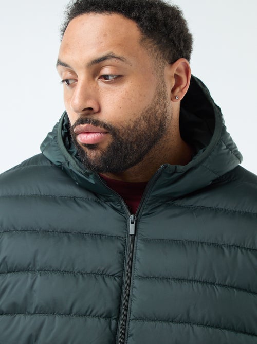 Casaco almofadado leve com capuz - Kiabi