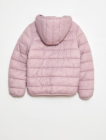 Casaco almofadado leve com capuz