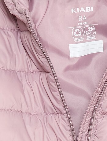 Casaco almofadado leve com capuz