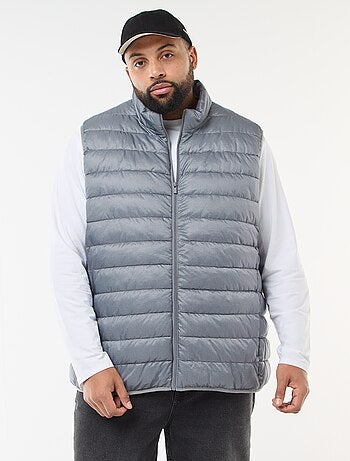 Casaco Acolchoado Leve Sem Mangas com Gola Subida