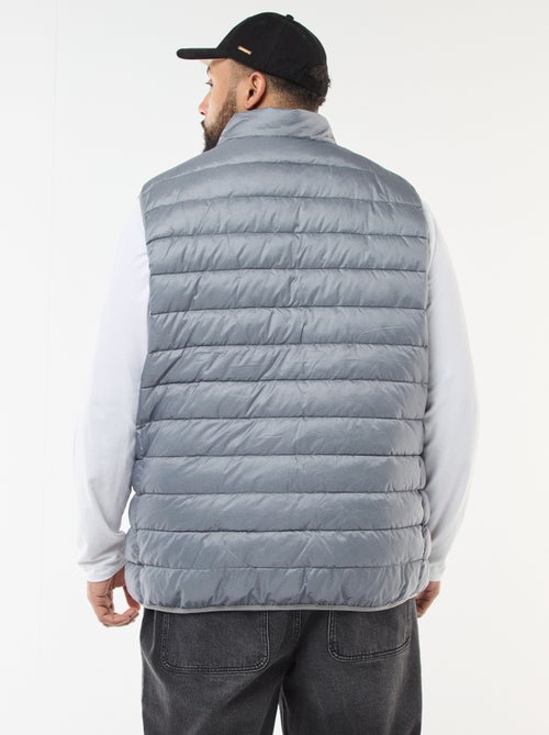 Casaco almofadado leve sem mangas com gola alta - Kiabi